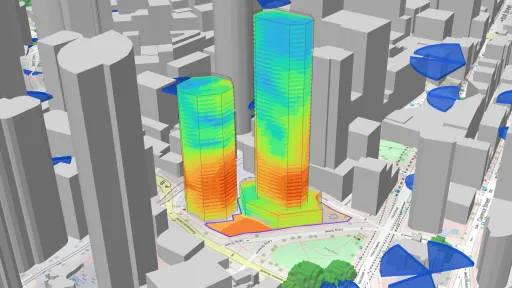 Sydney CBD high rise building coverage modelling
