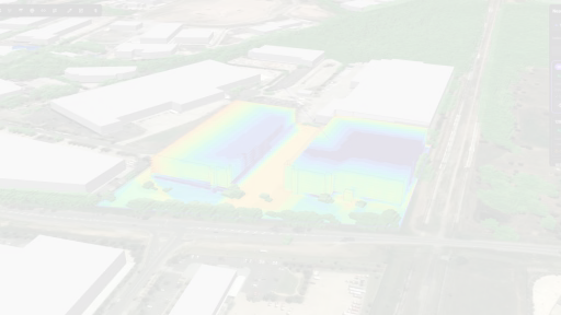 4G signal analysis on an industrial building