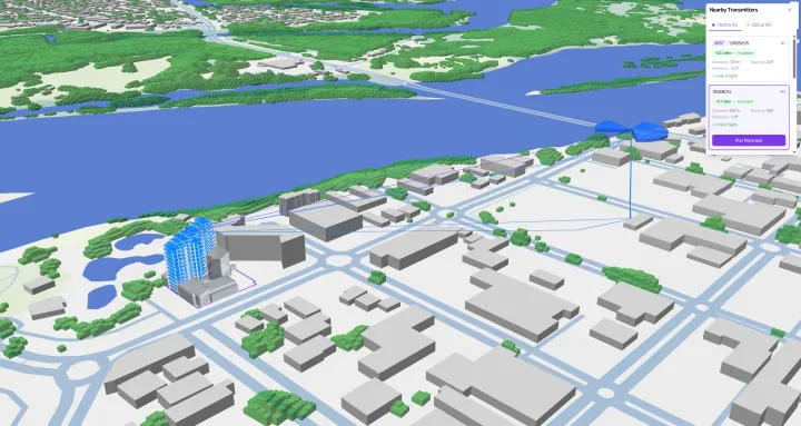 Residential apartment building analysed for Telstra 4G connectivity
