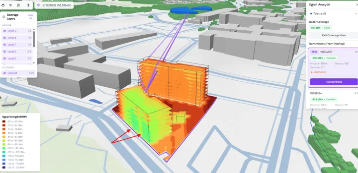 Greenfield building - running a coverage analysis