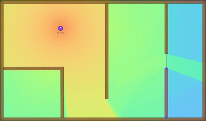 Wood behaviour at 2600 MHz